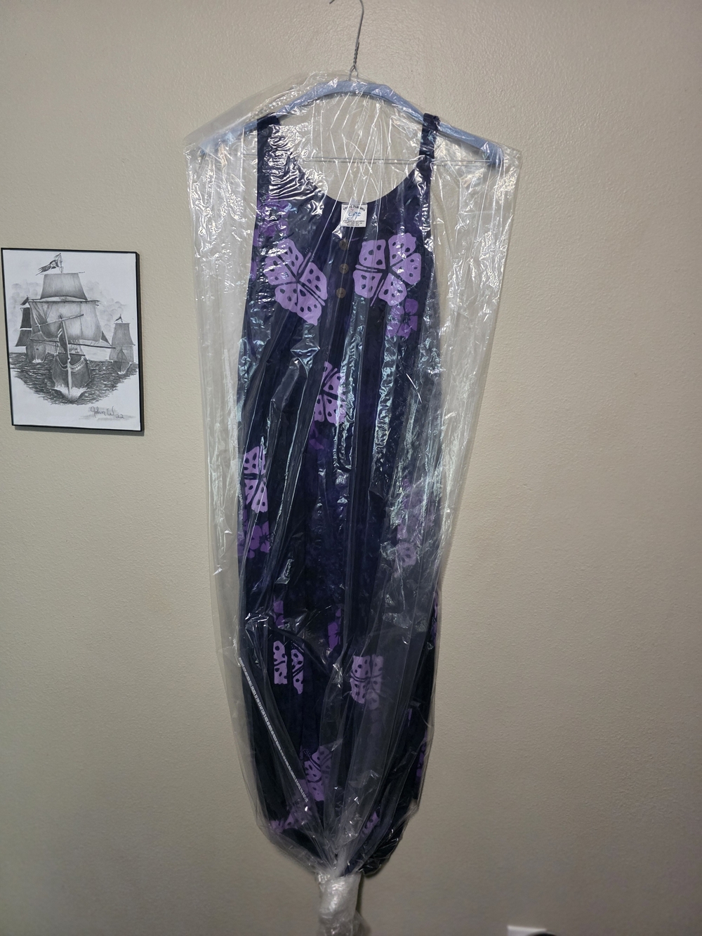Purple Floral Maxi Dress - Sleeveless Casual Dress